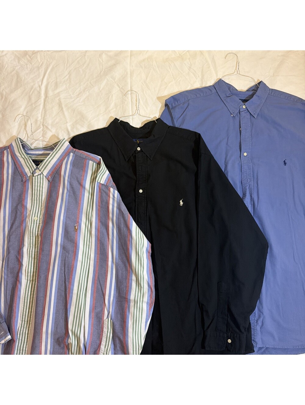 Lot of 3 Polo Ralph Lauren Men's Button Down Shirts 3X 2-3xb 1-3xlt